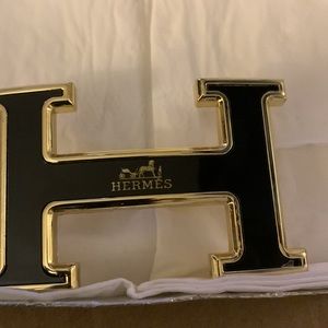H belt buckle Hermes